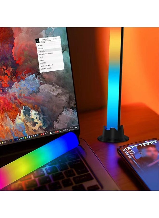 Joshberg Smart LED Light Bars, RGB Color Changing Ambient Lighting,Gaming lights Bluetooth APP Control Color  Light Bar for Entertainment, PC, TV, Room Decoration 1.5M Charging Cable  - Image 3