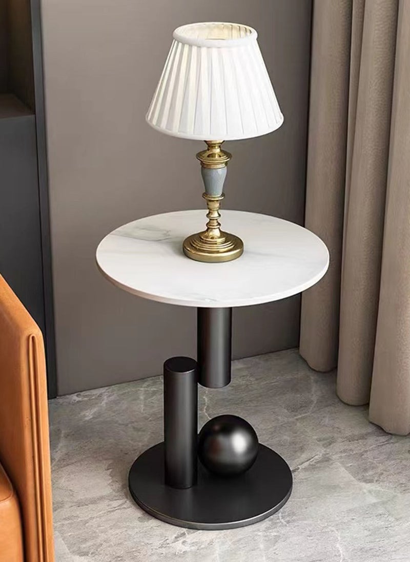 Sharpdo Modern Living Room Sofa Marble Side Table 50*50*55cm - Image 2