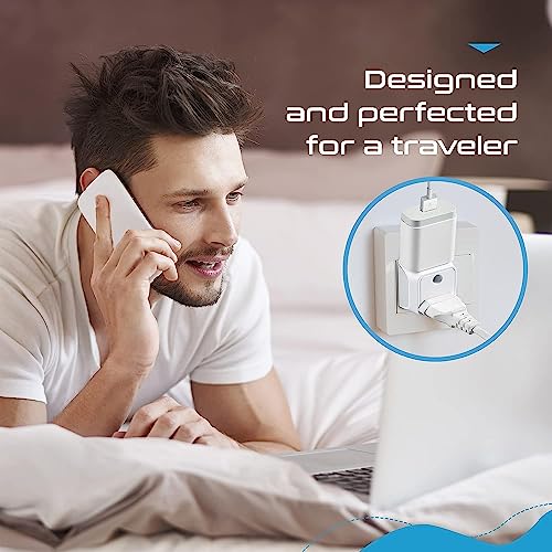 Ceptics India to USA Converter Plug, 2 in 1 Canada Travel Adapter - Type B - CE Certified - RoHS Compliant – White - 1 Pack - Lifetime Limited Warranty - Image 4