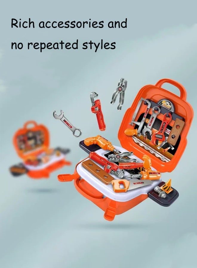 لعبة حقيبة ظهر أدوات إصلاح للأطفال طقم حقيبة ظهر أدوات إصلاح التفكيك والإصلاح محاكاة سيناريوهات - Image 5