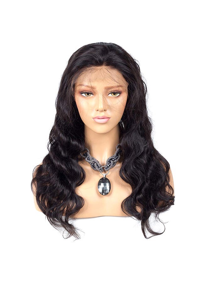 NIBEMINENT Natural Training Head Hair Practice Manikin Wig Black - Image 1