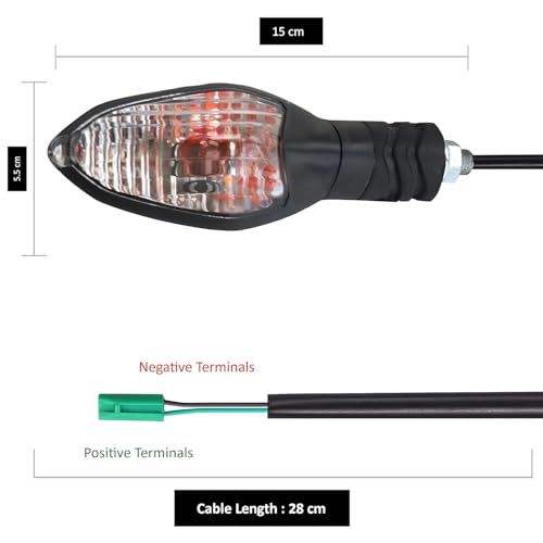 VTRUST Blinker Indicator Assembly, Compatible for Bajaj Discover ST, Set of 2 - Image 2