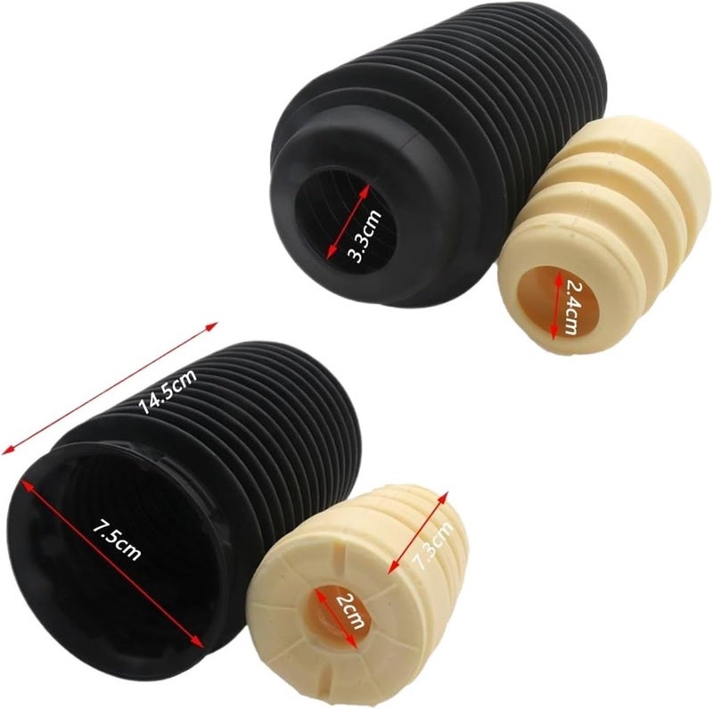 QASULER Front Dust Cover Air Shock Absorber Boot Set for Mazda - Image 2