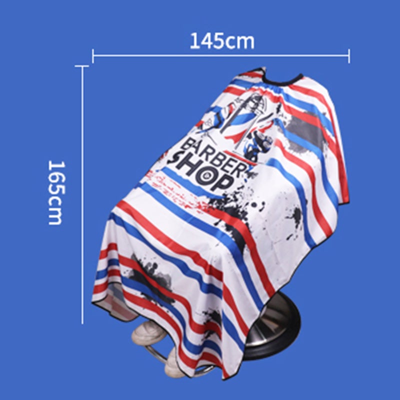 Waterproof Hair Cutting Cape with Pleated Round Neck Design - Adjustable Size Anti Static Cape for Hair - Neck Duster Brush for Home Haircut Barber Shop - Image 2