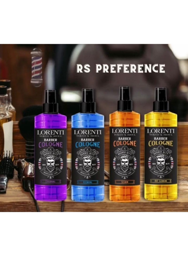 لورنتي كولونيا ما بعد الحلاقة لورينتي باربر 400مل | بخاخ ما بعد الحلاقة للرجال يدوم طويلًا برائحة آيسبرغ (أزرق) - Image 2