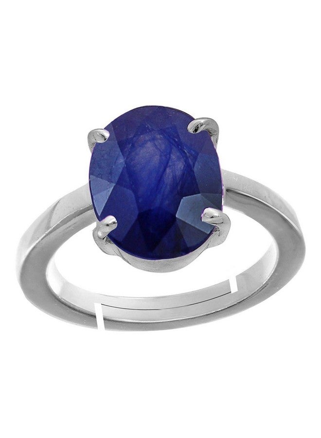 LMDPRAJAPATIS خاتم حجر الياقوت الأزرق الطبيعي غير المعالج 2.25 راتي 2.75 قيراط A+ جودة معتمدة للنساء والرجال - Image 1