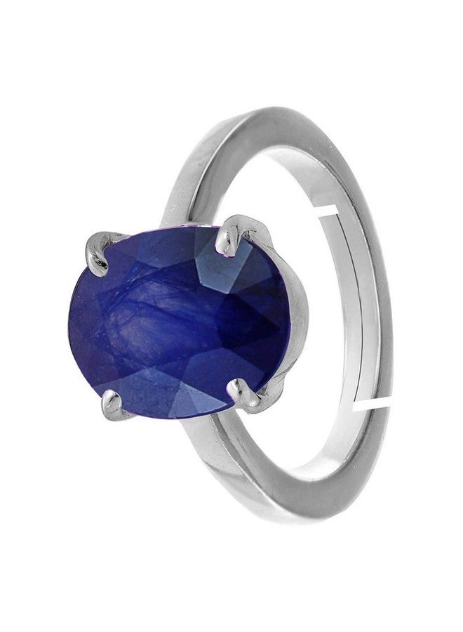 LMDPRAJAPATIS خاتم حجر الياقوت الأزرق الطبيعي غير المعالج 2.25 راتي 2.75 قيراط A+ جودة معتمدة للنساء والرجال - Image 3