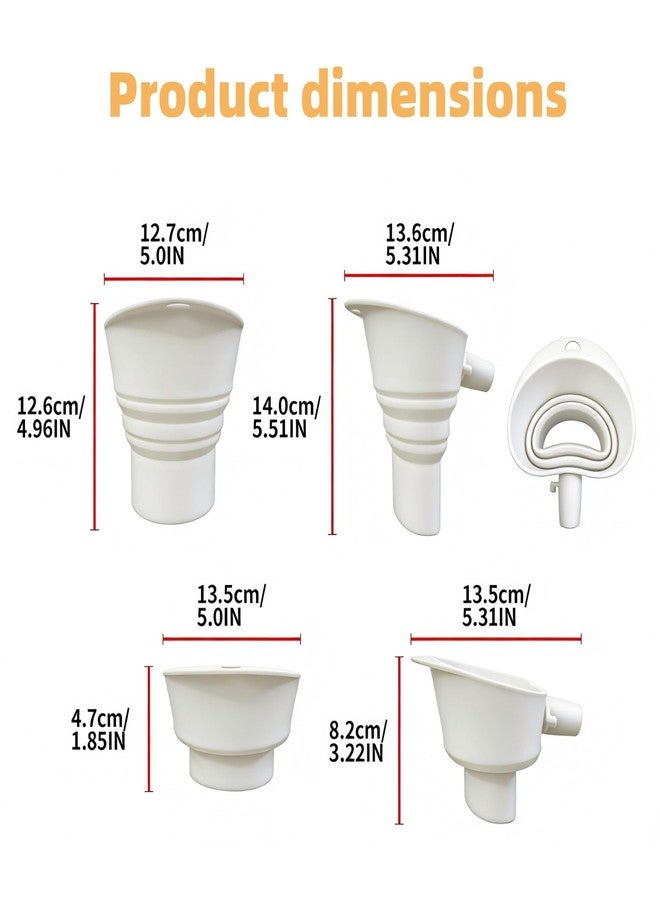 Jvtoo Large Flour Funnel for Kitchen Aid Mixer,Foldable Silicone Kitchen Aid Attachments for Mixer Fit Tilt-Head 4.5-5 Qt (KSM150) with Hanging Loop,Suitable for Use in Kitchens and Bakeries,Dishwasher Safe - Image 2
