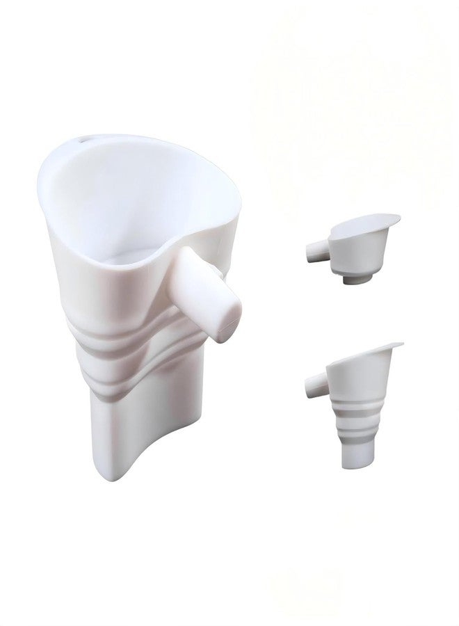 Jvtoo Large Flour Funnel for Kitchen Aid Mixer,Foldable Silicone Kitchen Aid Attachments for Mixer Fit Tilt-Head 4.5-5 Qt (KSM150) with Hanging Loop,Suitable for Use in Kitchens and Bakeries,Dishwasher Safe - Image 1