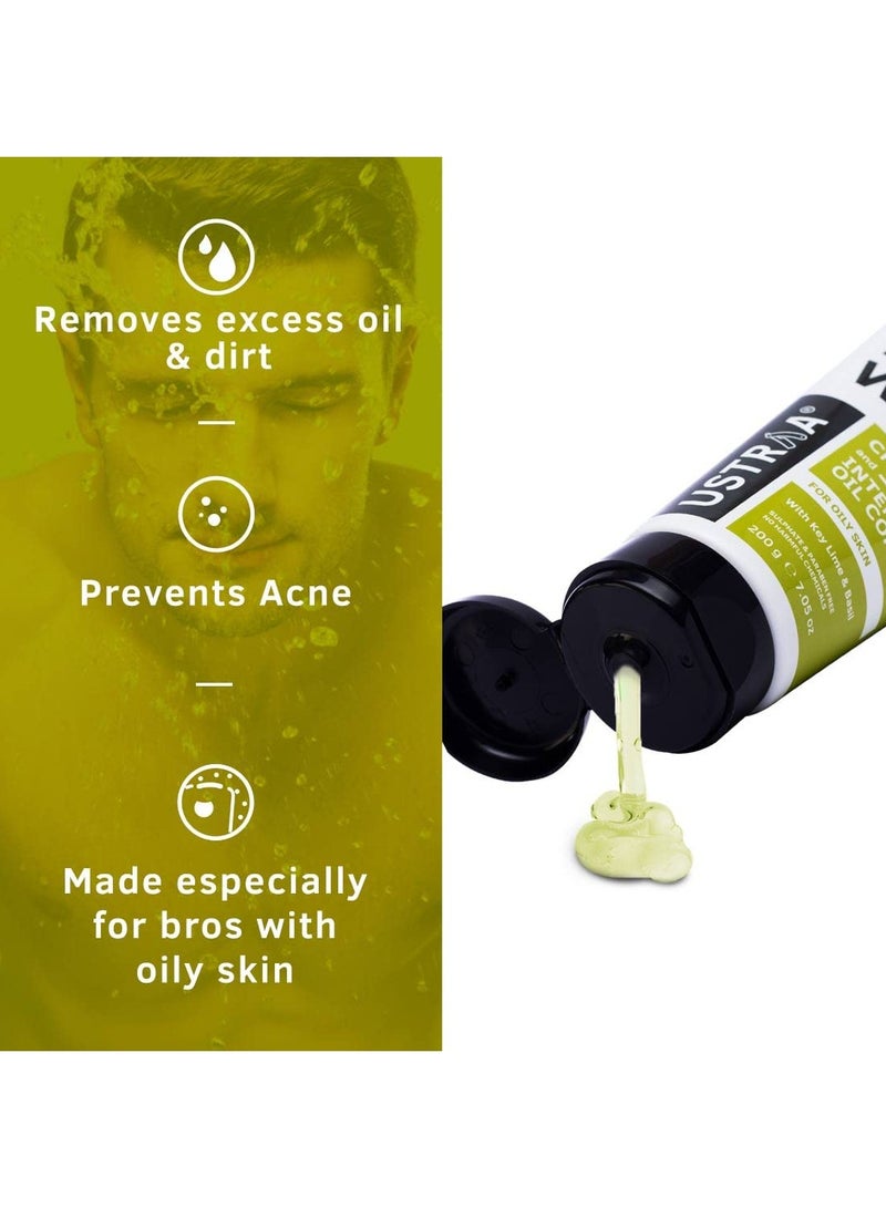 أوسترا غسول الوجه للبشرة الدهنية من أوسترا، 100 جرام، خصيصًا للبشرة الدهنية والمعرضة لحب الشباب، خالٍ من الكبريتات والبارابين - Image 2