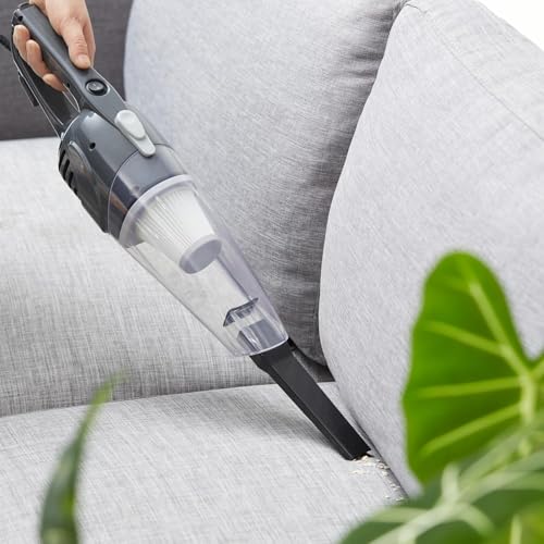 R RUNILEX Lightweight Handheld Vacuum Cleaner 600W Vertical 2-in-1 Stick Dry Vacuuming 6.5 kPa Suction Power, Bagless, Black Ideal for Office and Home - Image 2