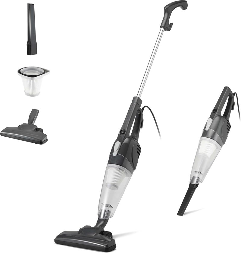 R RUNILEX Lightweight Handheld Vacuum Cleaner 600W Vertical 2-in-1 Stick Dry Vacuuming 6.5 kPa Suction Power, Bagless, Black Ideal for Office and Home - Image 1