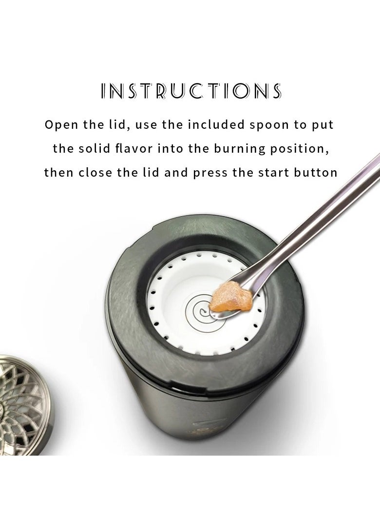 Generic - Fashion New Arabic Electric Aroma Diffuser Usb Mini Car Incense Burner Portable Luxury Home Aromatherapy Bakhoor Burners - Image 1