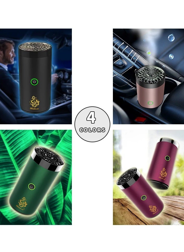 Generic - Fashion New Arabic Electric Aroma Diffuser Usb Mini Car Incense Burner Portable Luxury Home Aromatherapy Bakhoor Burners - Image 1