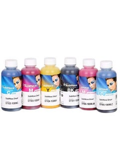 Subli Nova 6 X 100ml Sublimation Ink, High Density Professional Dye Sublimation Refill Inks Made in Korea,(for CISS). for Inkjet Printers, Heat Transfer on Mugs, t-Shirts, Phone Case etc. (6 Colors)