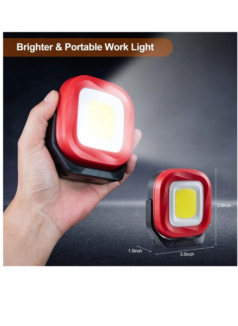 Generic LED Work Light, 42 LEDs 1000 LM Rechargeable Lights Portable Magnetic Flashlight Inspection Light for Outdoor Camping Hiking Emergency,Car Repairing and Waterproof Job Site Lighting-2400mAh ,1PCS  - Image 4