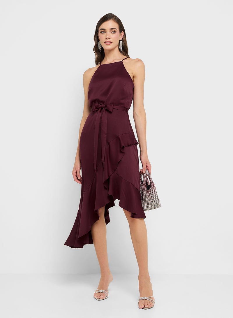 Style Cheat Ruffled Midi Dress - Image 4