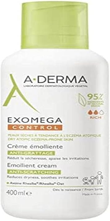 A-DERMA ADERMA Exomega Control Emollient Cream AntiScratching 400ml 
