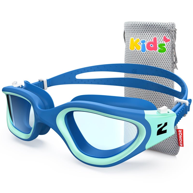 ZIONOR Kids Swim Goggles, G1MINI SE Anti-fog Swimming Goggles for Kid Child 6-14 - Image 1