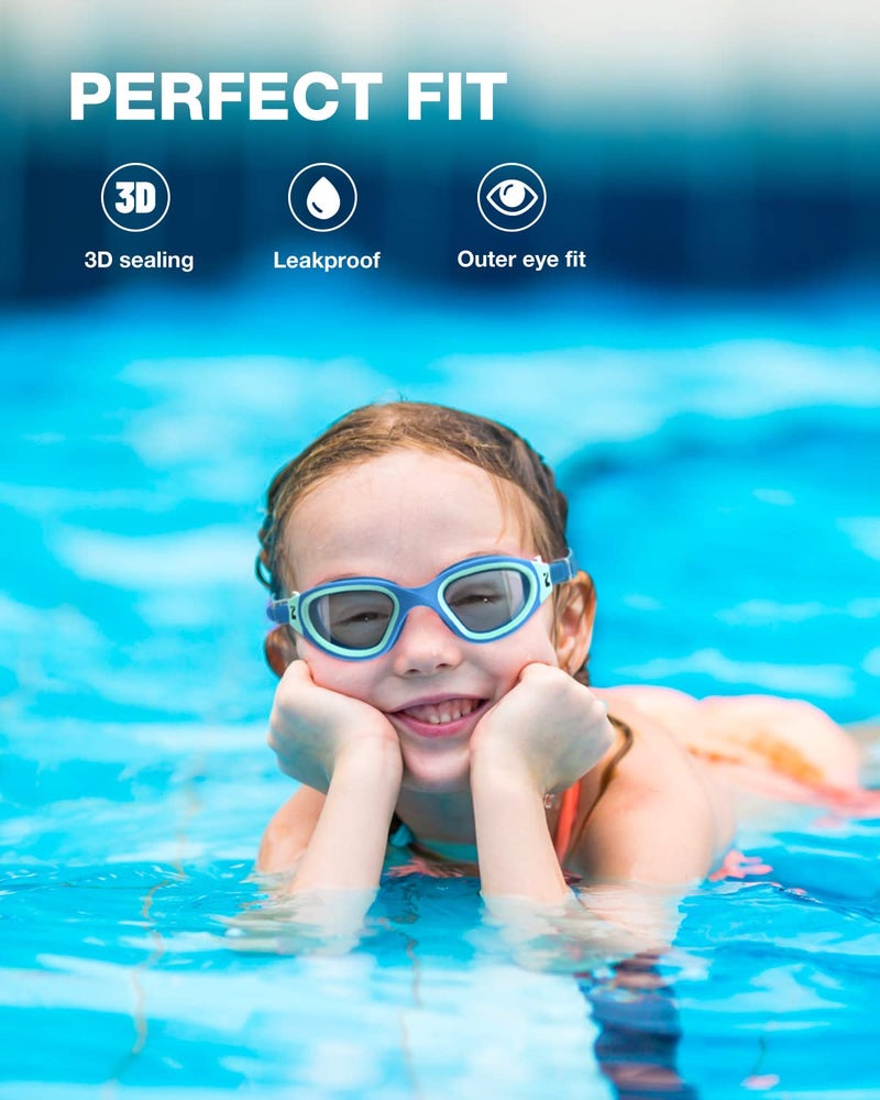 ZIONOR Kids Swim Goggles, G1MINI SE Anti-fog Swimming Goggles for Kid Child 6-14 - Image 3