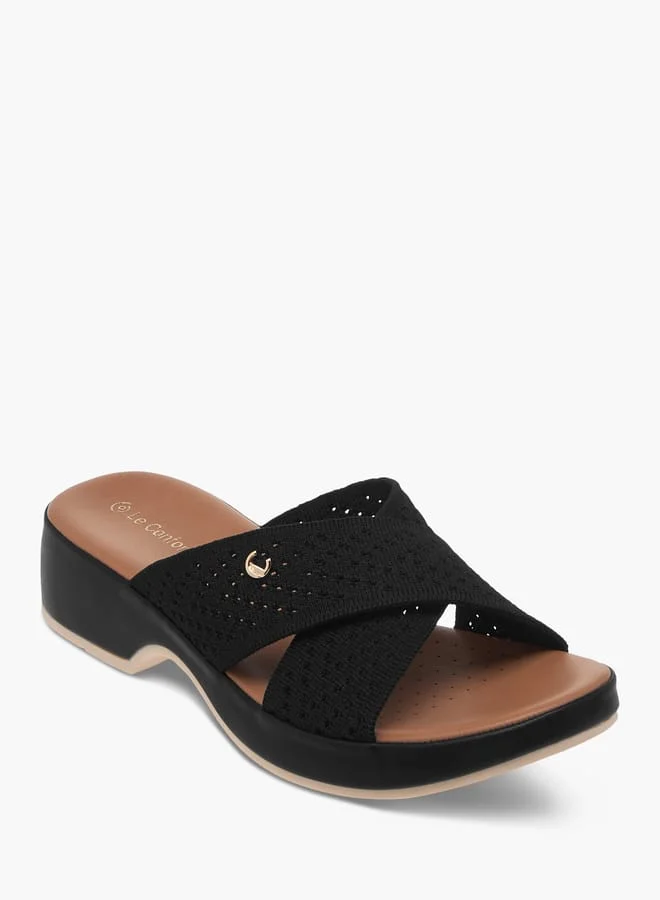 Le Confort Women Textured Slip-On Sandals
