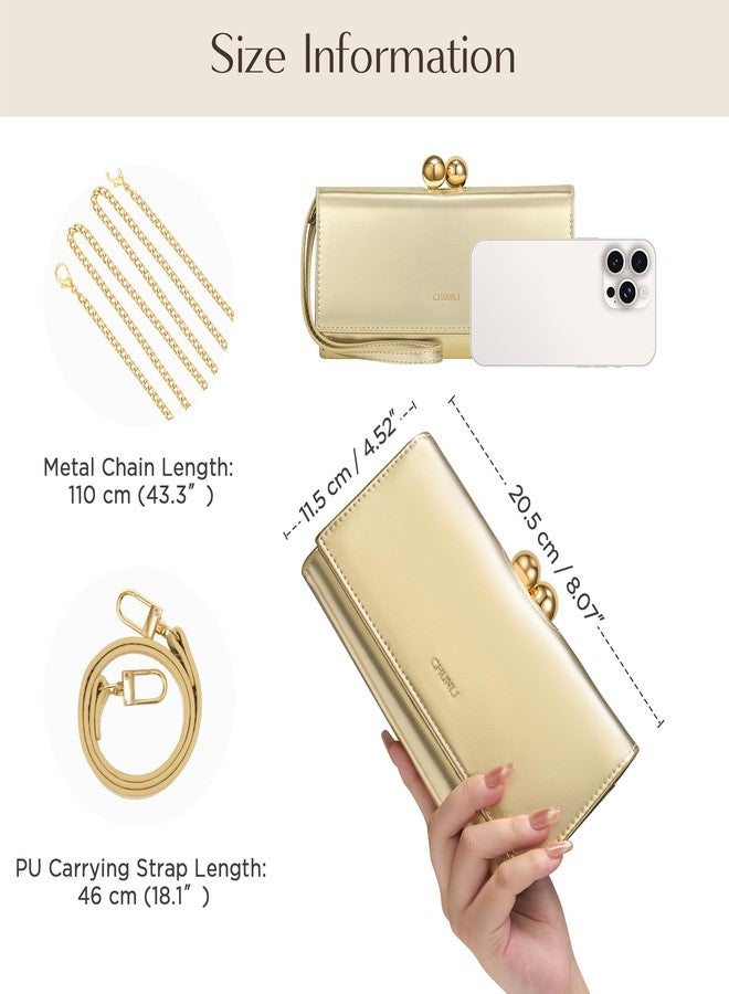 CHUNLI Elegant Clutch Purses for Women Evening Bag with Credit Card Slots & Wristlet for Weddings, Parties, and Proms - Image 5