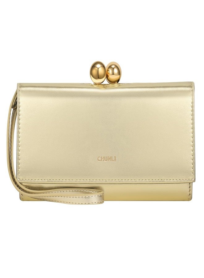 CHUNLI Elegant Clutch Purses for Women Evening Bag with Credit Card Slots & Wristlet for Weddings, Parties, and Proms - Image 1