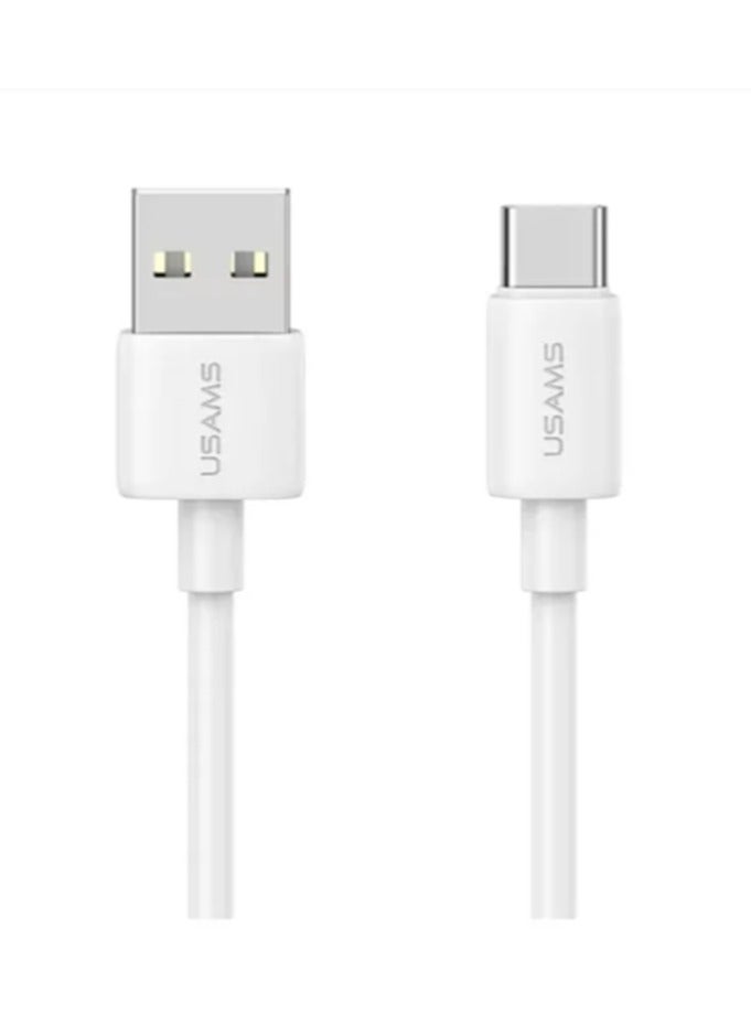 USAMS SJ708 Type-C 3A Fast Charging Data Cable - YD Series 1M - White