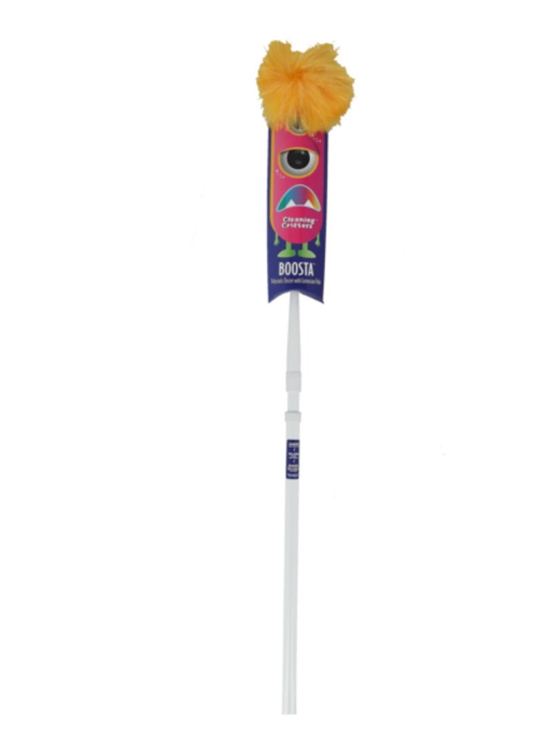 ETTORE Boosta Duster with Extension Pole White and Yellow - Image 1