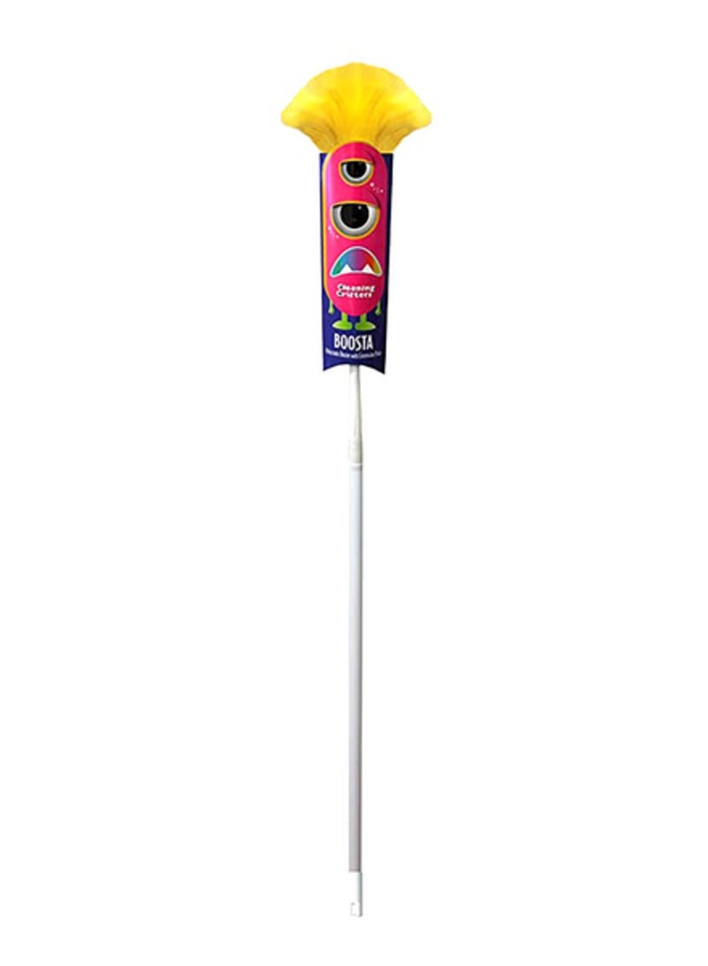 ETTORE Boosta Duster with Extension Pole White and Yellow - Image 4