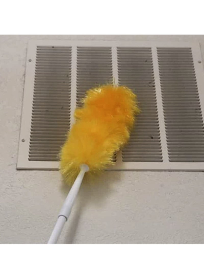 ETTORE Boosta Duster with Extension Pole White and Yellow - Image 5