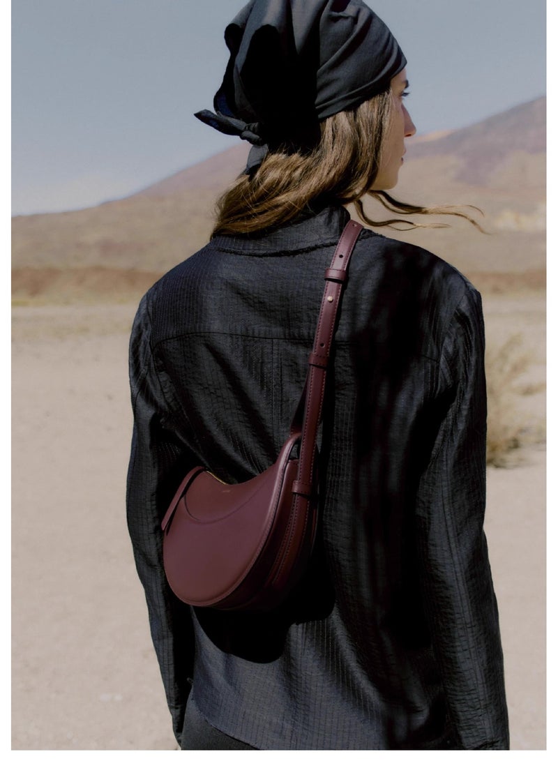 POLENE Polène Vintage Leather Handbag / Shoulder and Crossbody Bag - Image 2