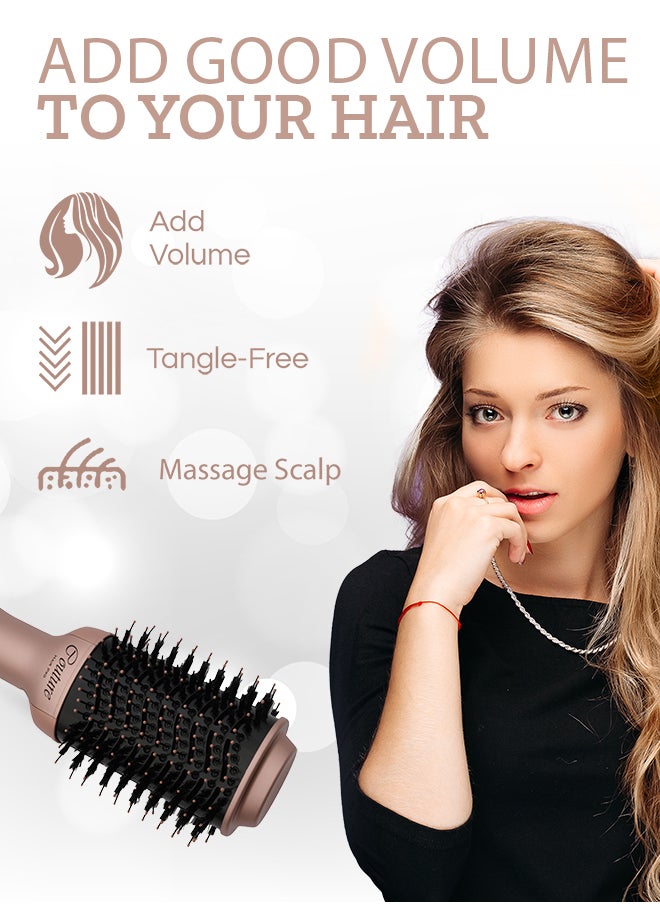 Couture Hair Pro Hot Air Brush -3 In 1 Straightening Brush, Volumizer And Hair Dryer-Premium Salon Quality Rosegold  - Image 4