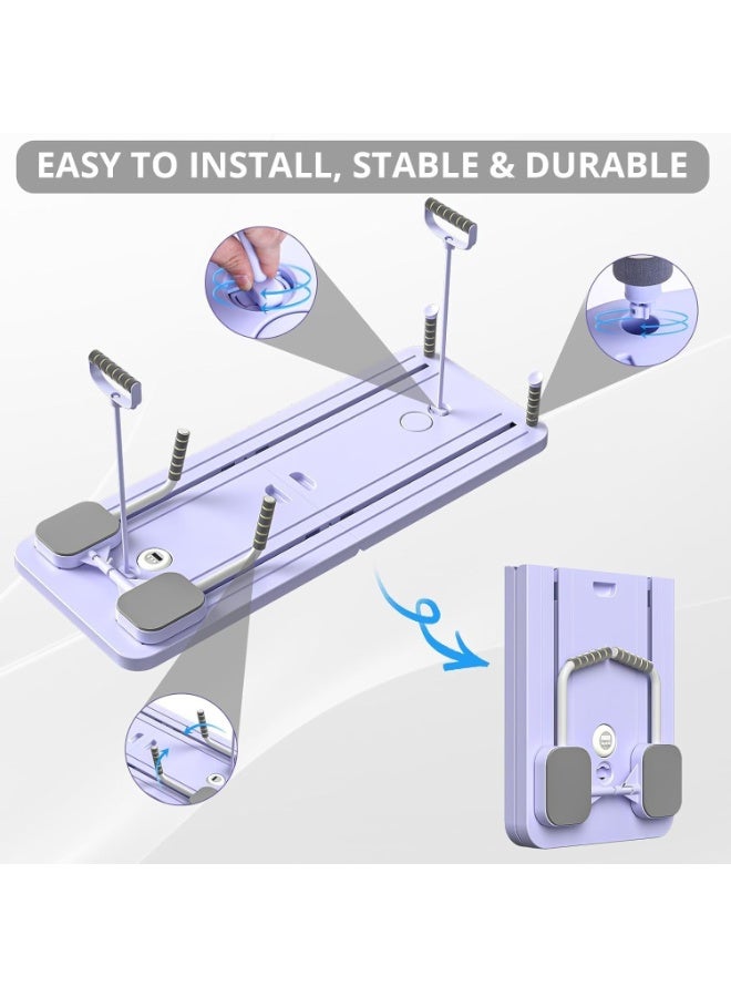Y&D آلة بيلاتس قابلة للنقل لصالة الألعاب الرياضية المنزلية - لوحة بيلاتس ذات الارتداد التلقائي مع مدرب عضلات البطن وتدريب كامل الجسم | معدات بيلاتس احترافية للرجال/النساء - Image 5