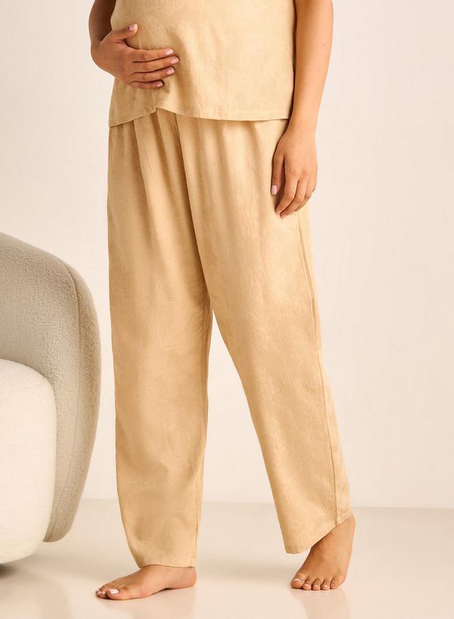 سبلاش فيڤ طقم قميص وبيجامة للحوامل بنقوش - Image 4