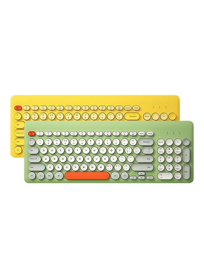 NIBEMINENT Keyboard And Mouse Set Yellow  - Image 4