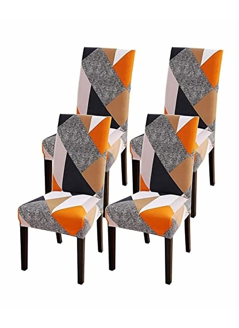 Cloud Search Cloud Search Polyester Dinning Table Chair Cover Stretchable Dining Table Cover Removable Washable Chair Cover Seat Protector Slipcover  - Image 4