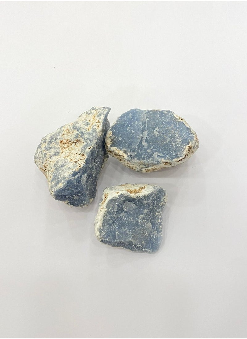 RUKN AL SAHRA - NATURAL ANGELITE ROUGH STONE PER PIECE - Image 1