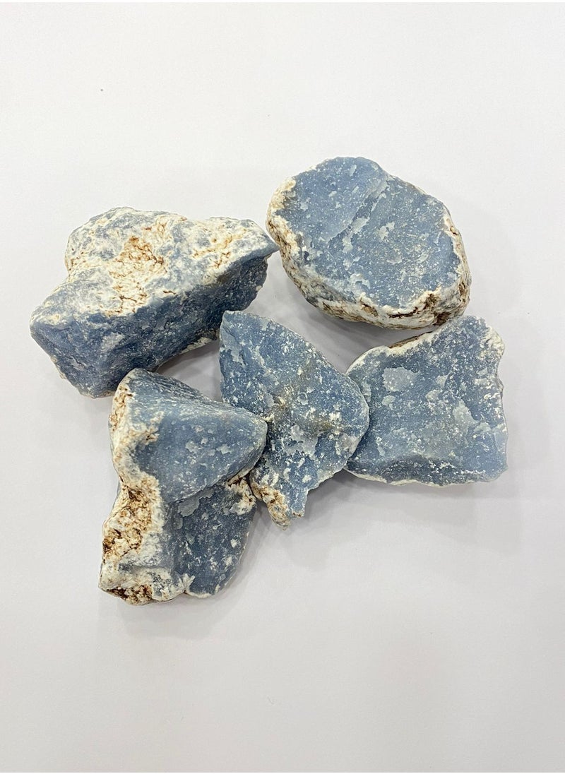 RUKN AL SAHRA - NATURAL ANGELITE ROUGH STONE PER PIECE - Image 1