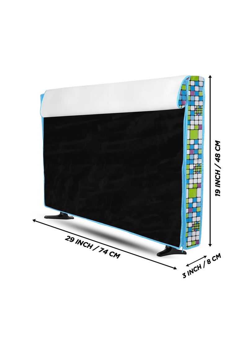 E-Retailer ERetailer Transparent LCDLED TV Protector Cover with Zipper Enclosure for 32 Inch Suitable for All Major Brand Model ColorGreen Size29x3x19 Inches  - Image 3