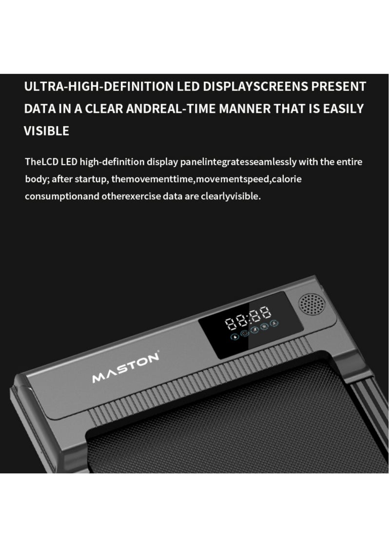 Walking Pad Under Desk Treadmill, Portable Treadmills Motorized Running Machine For Home, 1-6Km/H Maximum Load 120Kg