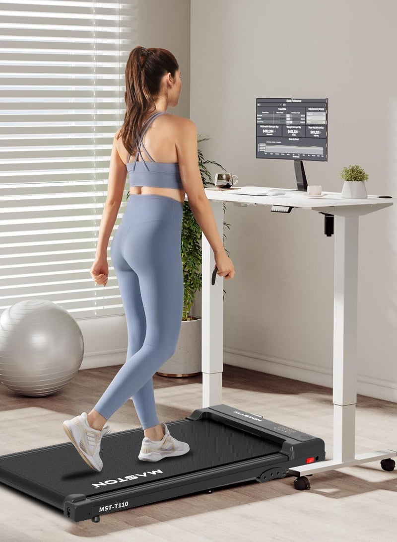 Maston Walking Pad Under Desk Treadmill, Portable Treadmills Motorized Running Machine For Home, 1-6Km/H Maximum Load 100Kg - Image 1