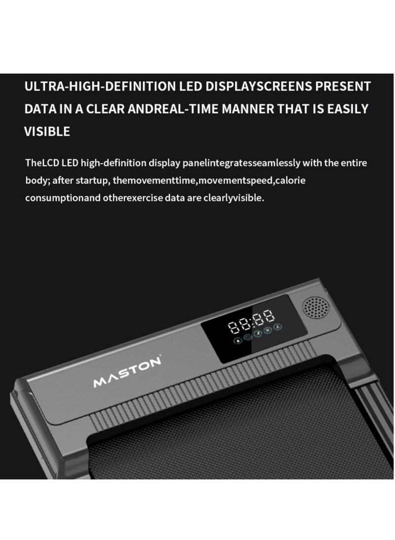 Maston Walking Pad Under Desk Treadmill, Portable Treadmills Motorized Running Machine For Home, 1-6Km/H Maximum Load 100Kg - Image 3