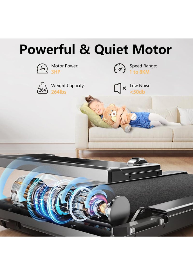 Walking Pad Under Desk Treadmill, Portable Treadmills Motorized Running Machine For Home, 1-8Km/H Maximum Load 120Kg - pzsku/Z1FF9618422850147D963Z/45/_/1737528336/227abe14-fd6f-4cd6-81c3-78f9f0632a31