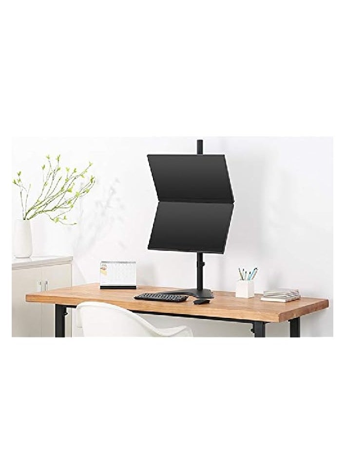 erorex - Dual Monitor Stand 2 Monitor Vertical Stand Stake Stand Up Down Stand Upright Top Bottom Stand LDT12-T02V 13-32" BY LIBERTY HOUSE - Image 1