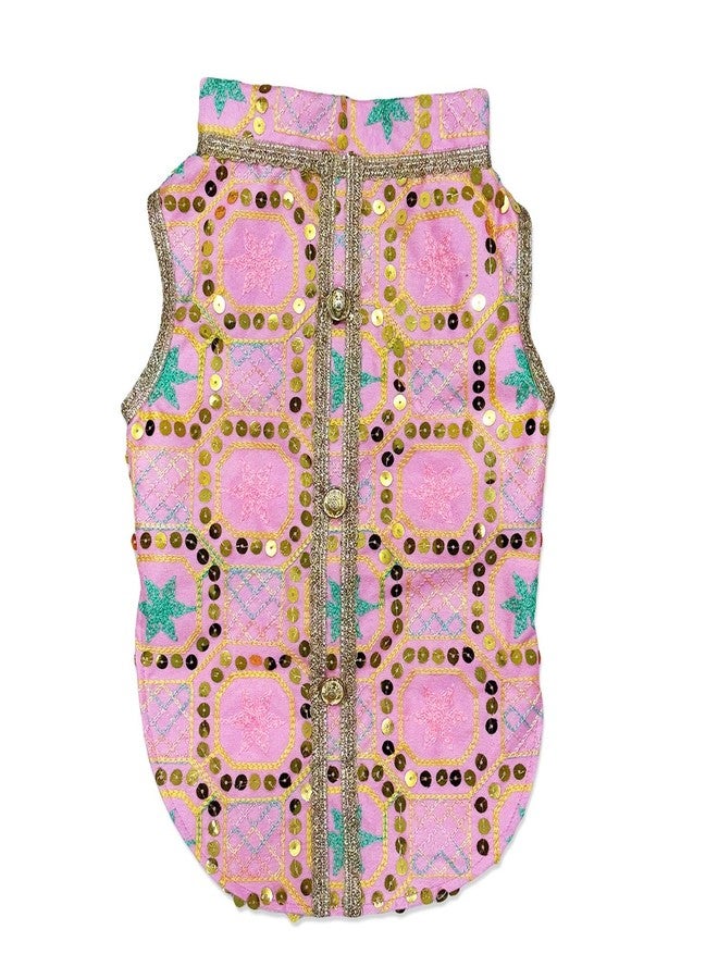 Pawsindia Traditional Desi Diva Sherwani for Dogs - Ethnic for Pets - Perfect for Indian Festivals, Weddings & Celebrations - Image 2