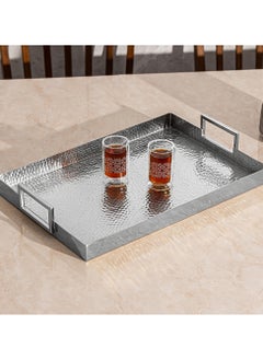Dallaty Rectangular Serving Tray Nickel Plated 48*31*6.5 cm  - Image 4