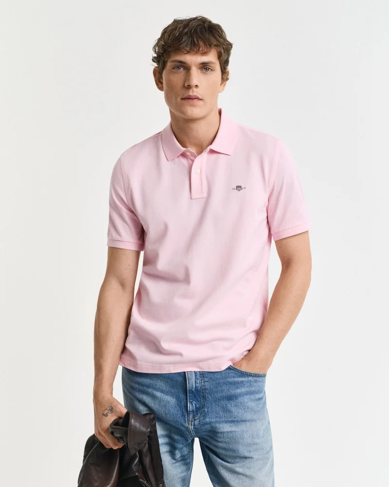GANT Gant Regular Fit Shield Short Sleeve Piqué Polo
