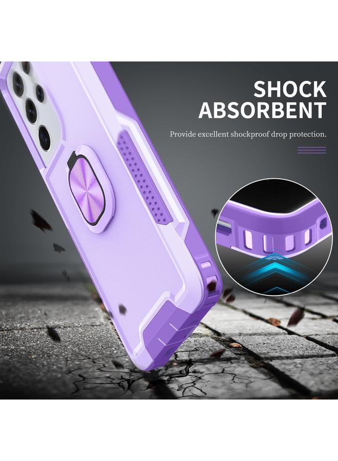 S-TOP Case For Samsung Galaxy S21 Ultra 5G 3 in 1 PC + TPU Phone Case with Ring Holder - Image 4