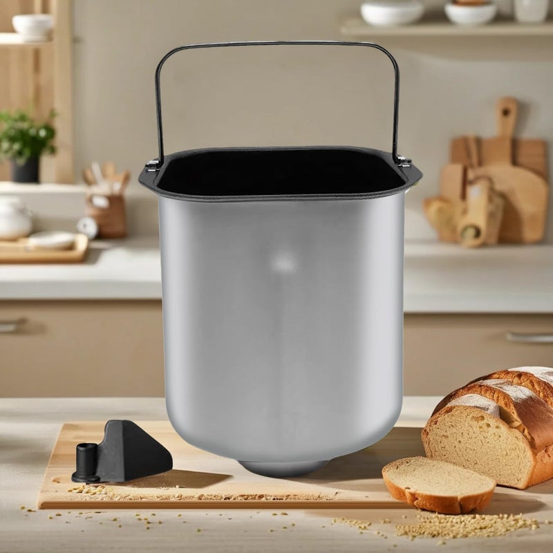 Qvin 2LB Bread Maker Pan with Kneading Paddle, Compatible with Cuisinart CBK-110NAS, CBK-110P1, 2 LB Vertical Bread Making Machine, Non-Stick Coating - Image 2
